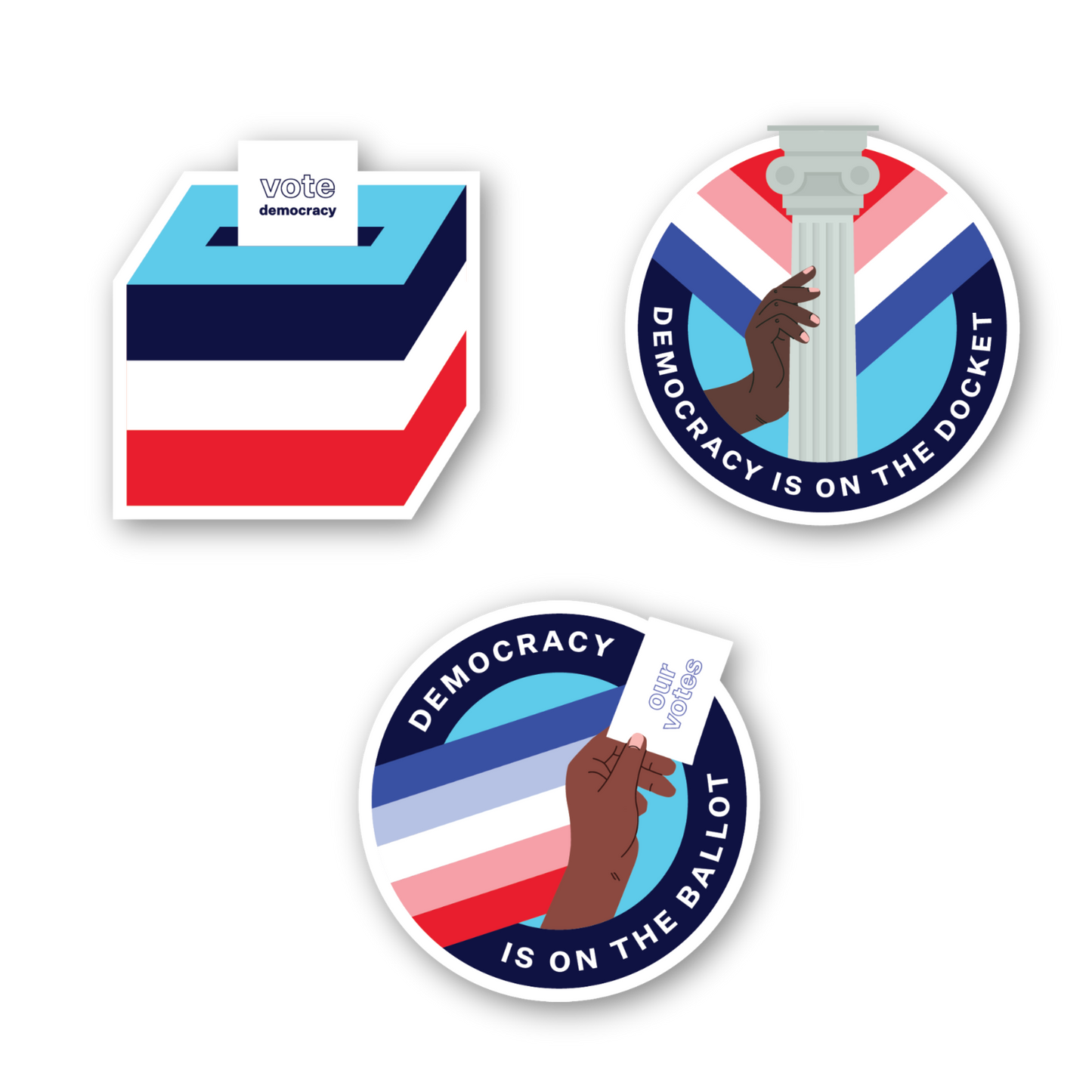 Democracy Is On The Ballot Sticker Pack