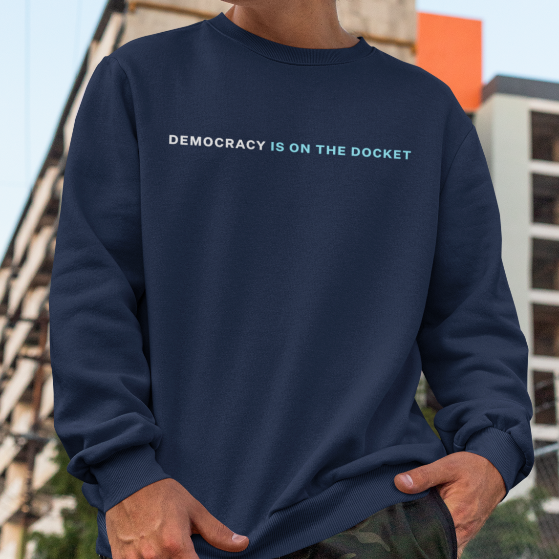 Democracy Is On the Docket Crewneck Sweatshirt